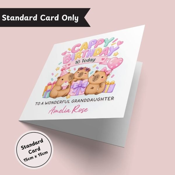 Capybara Birthday Standard Card Only