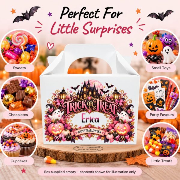 Pink Halloween Treat Box Perfect For